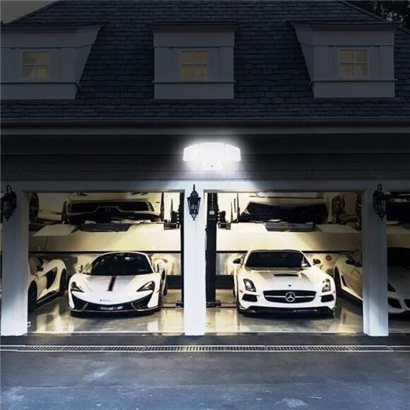 LED Security Lights, 3 Head Plug in Flood Lights, 35W 5000K Daylight, 3200LM - Picture 7 of 7